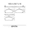 PREMIER Ceramic DB1774 Brake Pads For MITSUBISHI CHALLENGER PB #CP1774