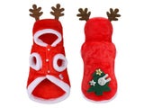 Pet Clothes Autumn Winter Flannel Warm Dog Cat Elk Costume Christmas/New Year
