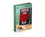 848pcs DIY rose photo frame building blocks assembled small particle buildi