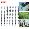 12pcs Reflective Bird Repeller Repellent Scarer Deterrent Rods Set For Garden