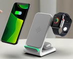 3 In15W QI Wireless Charger Dock Station For Iphone-White