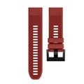 22mm Easy Fit Soft Silicone Watch Band for Garmin Approach S60/Quatix 5-Red