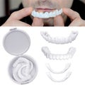 Snap On Upper and Bottom Set False Teeth Dental Veneers Denture Tooth Cover