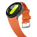 Samsung Galaxy Watch 5 Pro 45mm Strap Leather and Silicone Band-Orange