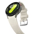 Samsung Galaxy Watch 5 40mm 44mm Strap Leather and Silicone Band-Starlight