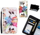 Samsung Galaxy A22 4G case 3 card leather wallet case printed ID