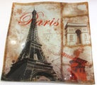 Paris glass plate. 30cm x 30cm