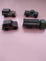 Vintage miniture military cars