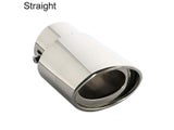Stainless Steel Car Rear Exhaust Pipe Tail Muffler Tip Chrome Throat Exhaust