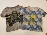 2x Kids Size 5 Monster Truck &amp; Tropical T-Shirts