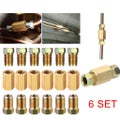 3/16" (3/8-24 Inverted) 6 set of Brake Line Fittings &amp; brass Unions