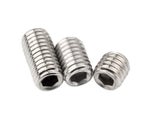 304 Stainless Steel Hex Socket Set Screws DIN916 Various Sizes