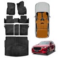 3D Floor Mats Boot Liner Set for Mazda CX-60 CX60 2023-Onwards All Weather He...