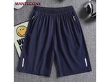 Men's Quick Dry Zipper Pocket Shorts For Sports And Beach