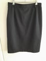 Excellent Condition: BLACK LINED PENCIL SKIRT Office Corporate Hospitality (MC)