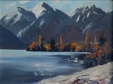 GEORGE .A. GENET 'LAKE WAKATIPU' OIL ON BOARD