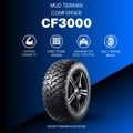 Comforser CF3000 32-11.5R15 113Q 6PLY Mud Terrain Tyre