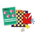Mensa Riddles & Conundrums Pack by Robert Allen - Book & Merchandise
