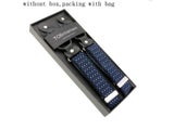 New Man's Suspenders Real Leather 6 Button Brace Strap Fashion Suspensorio