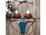 Sexy Halter Swimsuit Women Thong Micro Bikini Push Up Brazilian Bikini Tropical