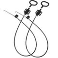 2 Pcs Metal Joycon D Ring Couch Cable Recliner Release Cable D Ring Recliner Ha