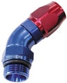 Aeroflow 45o Male ORB Full Flow Swivel Hose End -4 ORB to -6AN AF544-06-04