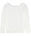 Project Social T Womens Solid Long Sleeve Basic T-Shirt