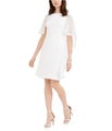 Jessica Howard Womens Chiffon Cape Sheath Dress