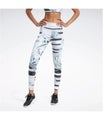 Reebok Womens Techstyle Lux Bold Compression Athletic Pants