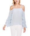 Vince Camuto Womens Tiered Sleeve Pullover Blouse