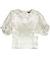 Alfani Womens Puff-Sleeve Pullover Blouse