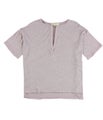 Project Social T Womens Relaxed Collar V-Neck Basic T-Shirt