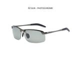 Men Photochromic Polarized Sunglasses Driving Fishing Chameleon Glasses Change