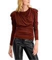 I.N.C Womens Ruched Pullover Blouse