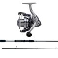 OKUMA AZAKI 40B / AZAKI 702DSM COMBO SPIN 6-10KG 2-PC W/BRAID