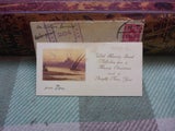 WW2 NZ Military Soldiers Stamped Envelope &amp; Christmas Card Sent Back From Egypt