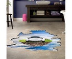 PAG Multi-pattern Creative 3D Large Removable Wall Sticker Home Floor Decorat