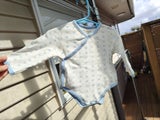 Baweila Long Sleeve Baby Bodysuit - Newborn upto 3 months - 59cm - Blue