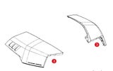 V58NN / NNT PAIR OF TOP SHELL COVERS BLACK