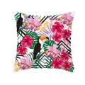 45 X 45Cm Stylish Green Leaves Cushion Cover