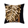 45 X 45Cm Stylish Green Leaves Cushion Cover