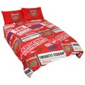ARSENAL FC DOUBLE DUVET AND PILLOWCASE SET, NEW