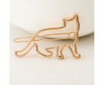 5Pcs Hair Accessories Cat Metal Hairgrips Hair Clips Hair Barrettes Gold
