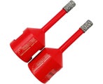 2 Piece Diamond Drill Bits 6mm Drill Bits with M14 Thread for Dry Drilling in