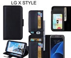 LG X STYLE case Leather Wallet Case Cover