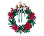 Artificial Christmas Wreath Round Ring Handmade Holiday Shopping Mall Cente