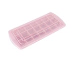 21 Grid Silicone Ice Cubes Creative Ice Cube Popsicle Ice Box With Lid(Pink)