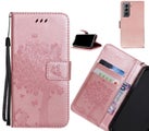 Galaxy S21 case leather wallet case embossed pattern