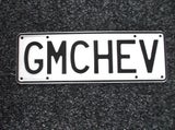 number plate