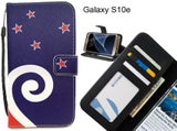 Galaxy S10e case 3 card leather wallet case printed ID